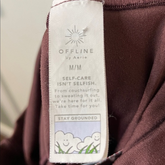 Offline by Aerie Real Me Flare Hi-Rise Chocolate Leggings Size Medium - Picture 11 of 12